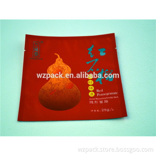 aluminum foil plastic packaging bags Custom made facial mask